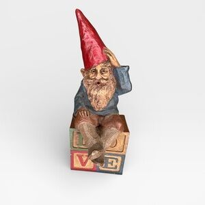 Vintage Tom Clark Cairn Studios Gnome “Spock” – 1984 – LOVE Blocks